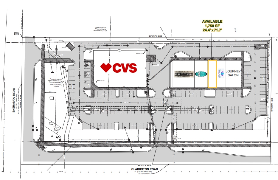Clarkston Rd, Clarkston, MI for lease Site Plan- Image 1 of 1