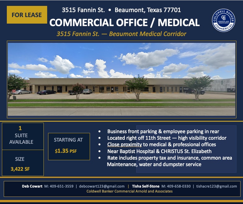 3515 Fannin St, Beaumont, TX for lease Interior Photo- Image 1 of 4