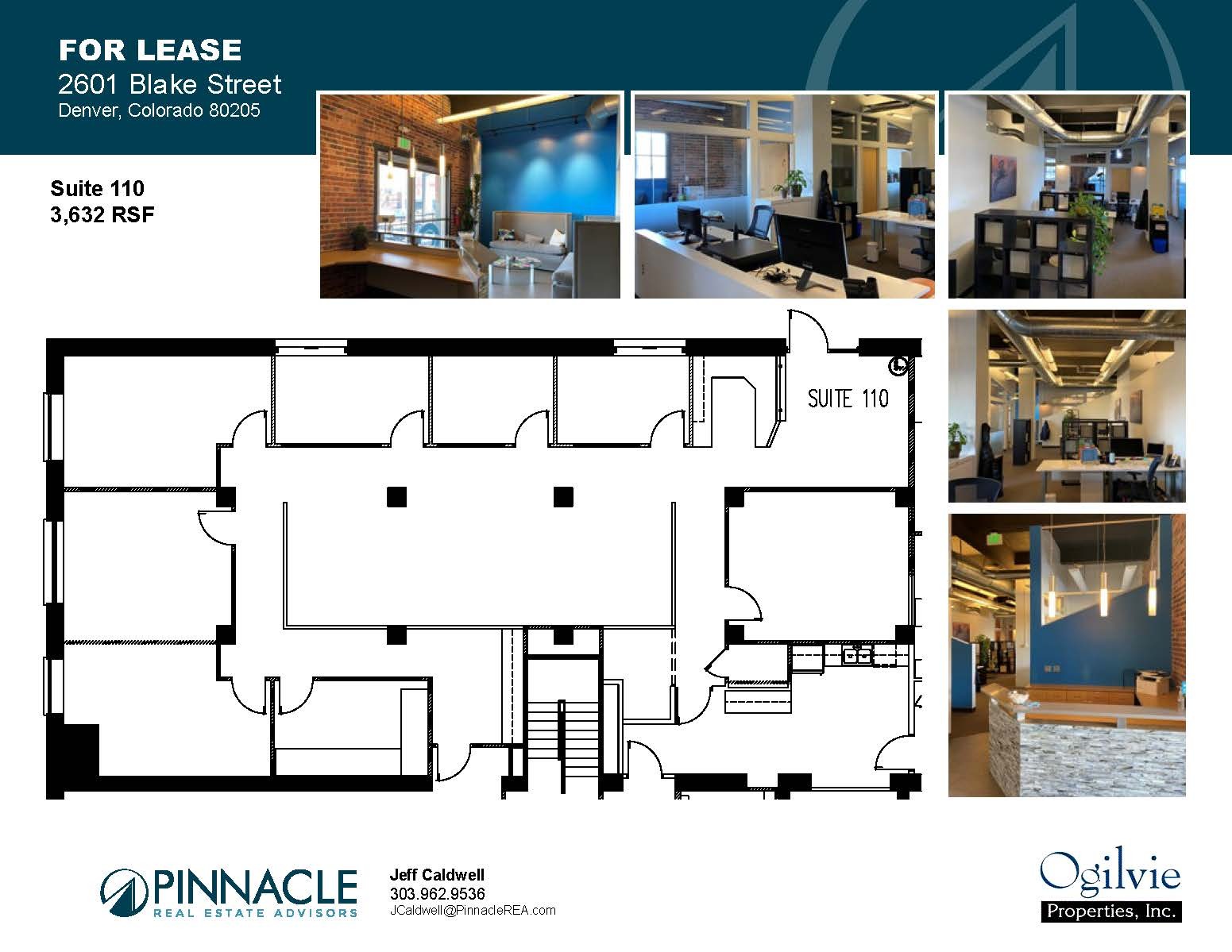 2601-2609 Blake St, Denver, CO à louer Plan d’étage- Image 1 de 1