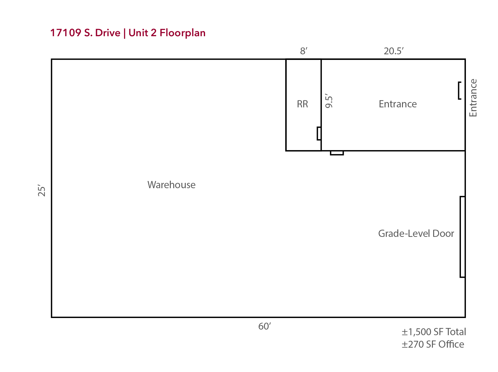 17107 South Dr, Cypress, TX for lease Floor Plan- Image 1 of 1