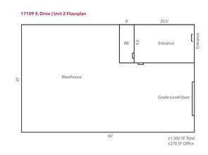 17107 South Dr, Cypress, TX for lease Floor Plan- Image 1 of 1