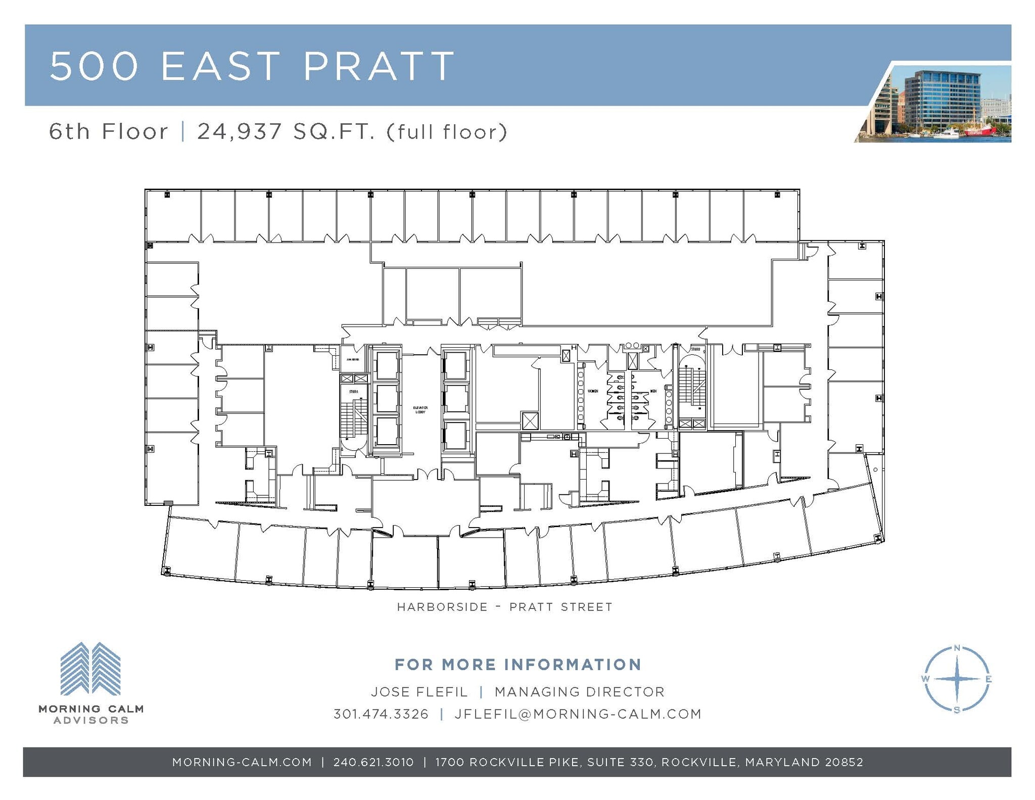 500 E Pratt St, Baltimore, MD for lease Floor Plan- Image 1 of 1