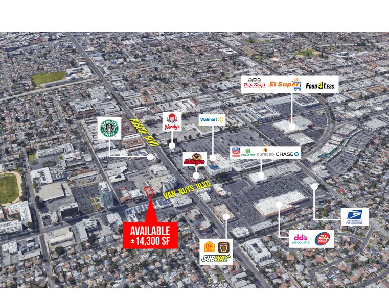 8229 Van Nuys Blvd, Panorama City, CA à louer - Aérien - Image 2 de 10