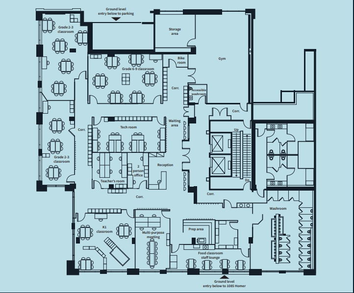 1085 Homer St, Vancouver, BC à louer Plan d’étage- Image 1 de 1