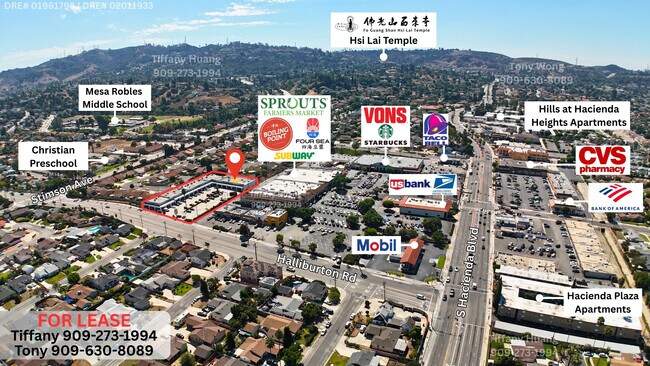 Plus de détails pour 15902-15946 Halliburton Rd, Hacienda Heights, CA - Bureau/Commerce de détail à louer
