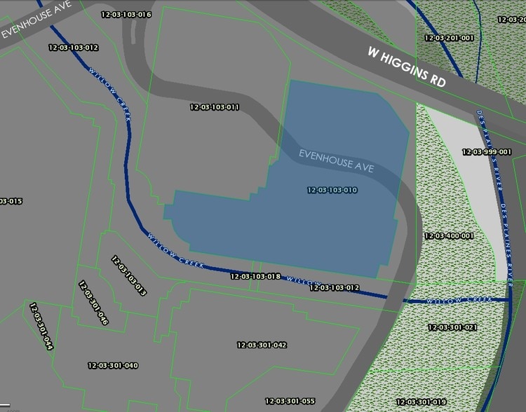 9377 W Higgins Rd, Rosemont, IL for lease - Plat Map - Image 3 of 3