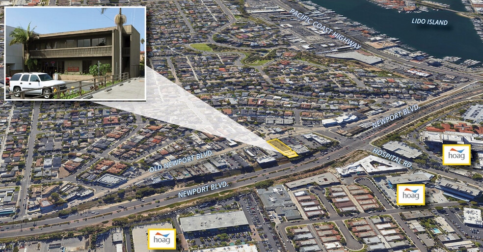 419 Old Newport Blvd, Newport Beach, CA à vendre - Aérien - Image 2 de 3