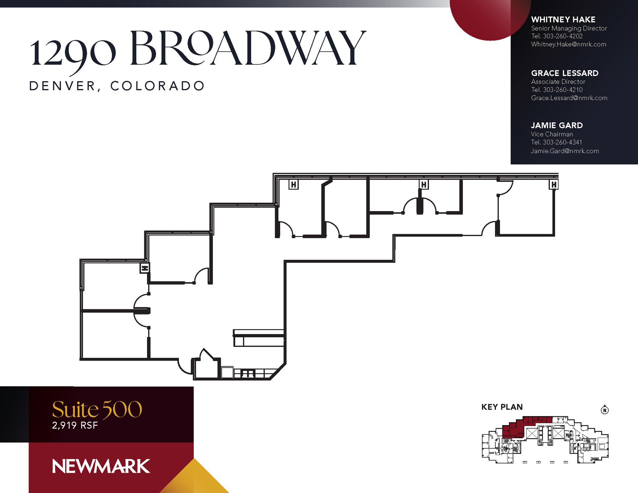 1290 Broadway, Denver, CO for lease Floor Plan- Image 1 of 1