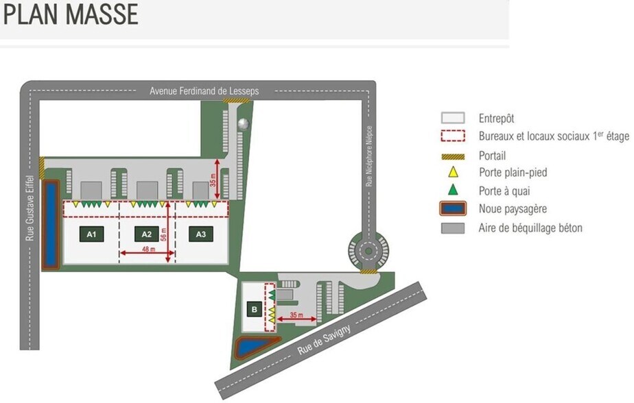 Flex in Morangis for lease - Site Plan - Image 2 of 2