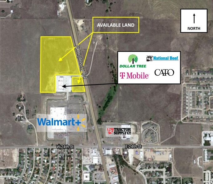 2602-2606 N Hwy, Guymon, OK à vendre - Aérien - Image 2 de 7