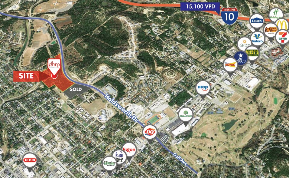 Holdsworth Dr, Kerrville, TX à vendre - Aérien - Image 2 de 3