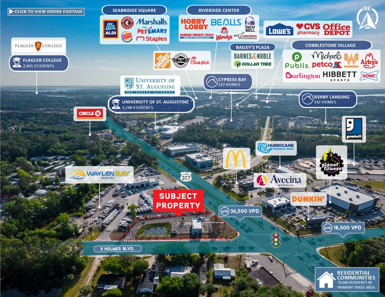 980 S Holmes Blvd, Saint Augustine, FL à vendre - Photo du bâtiment - Image 3 de 5
