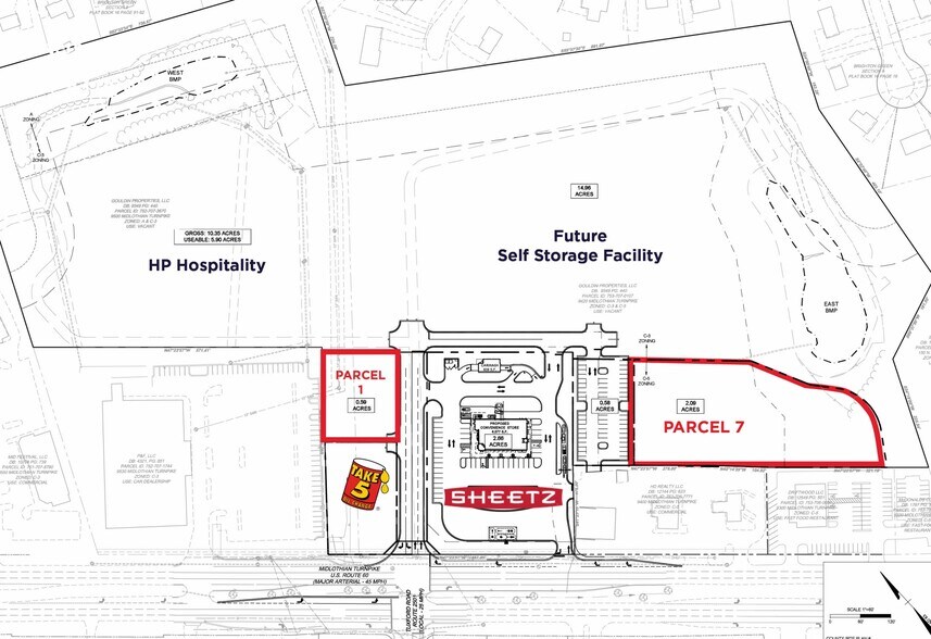 9460 Midlothian Tpke, North Chesterfield, VA à vendre - Plan de site - Image 2 de 2