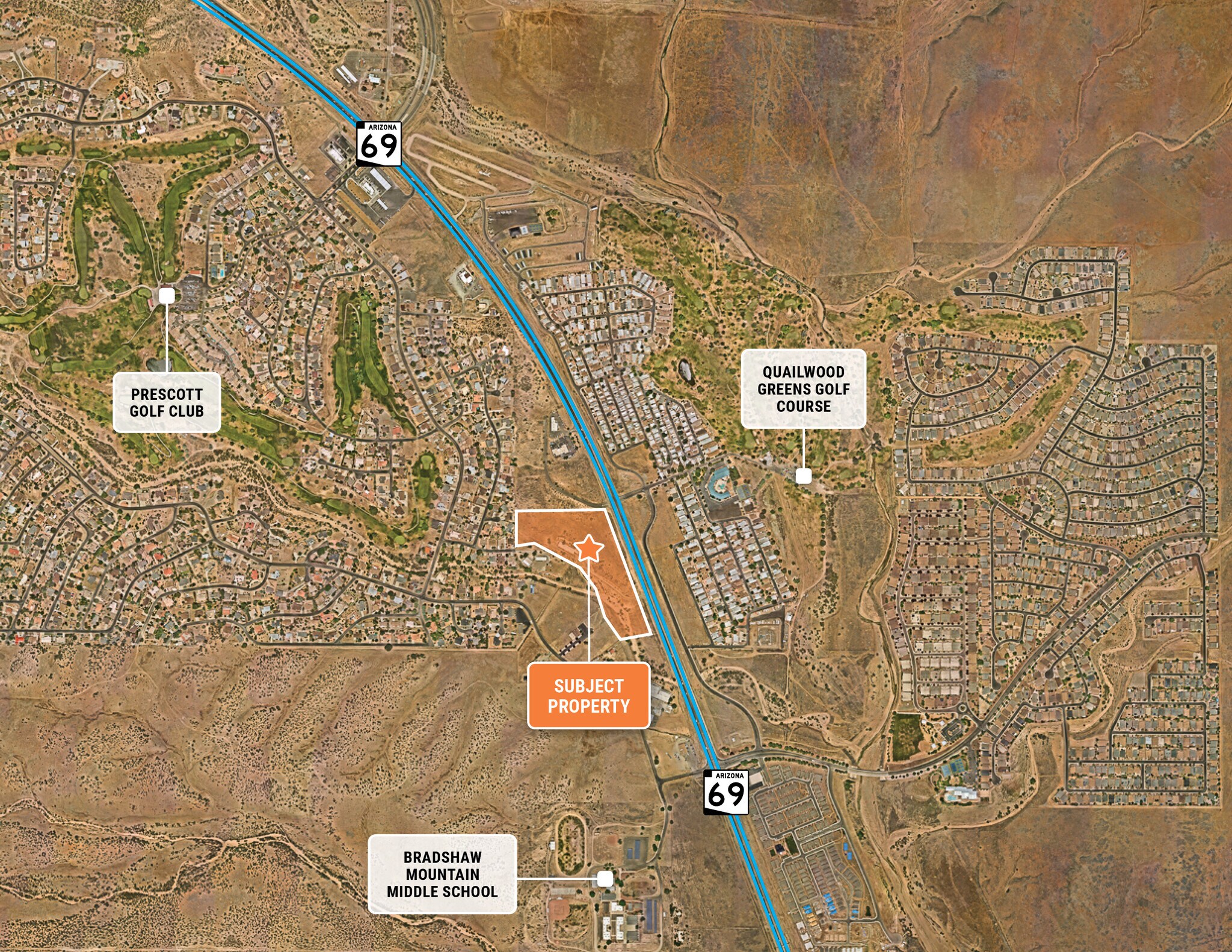12151 AZ-69, Dewey, AZ for sale Aerial- Image 1 of 4