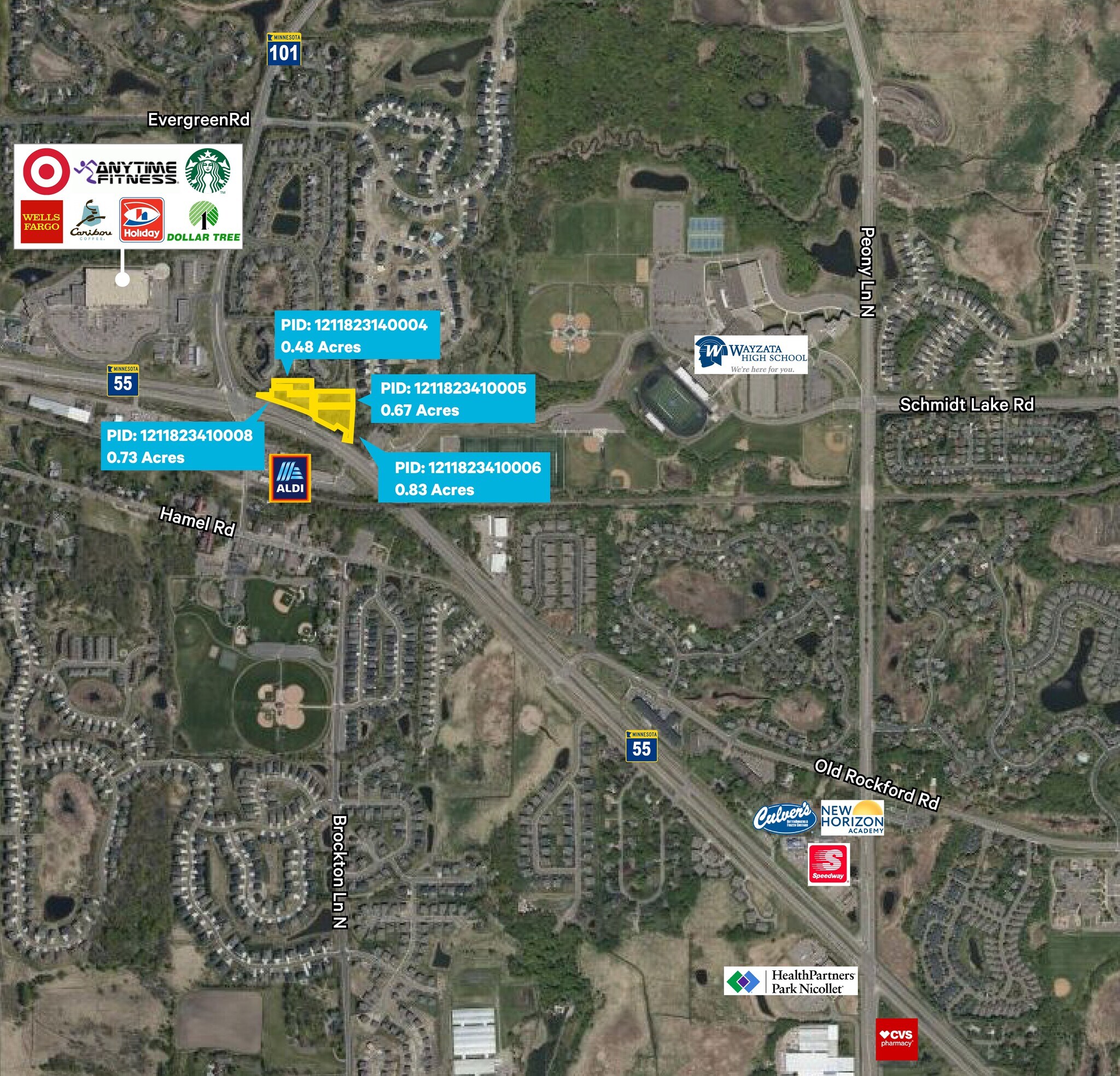 72 Highway 55, Medina, MN for sale Aerial- Image 1 of 3