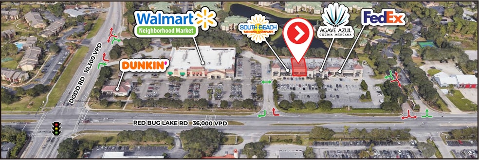 5248 Red Bug Lake Rd, Winter Springs, FL for lease - Aerial - Image 3 of 7