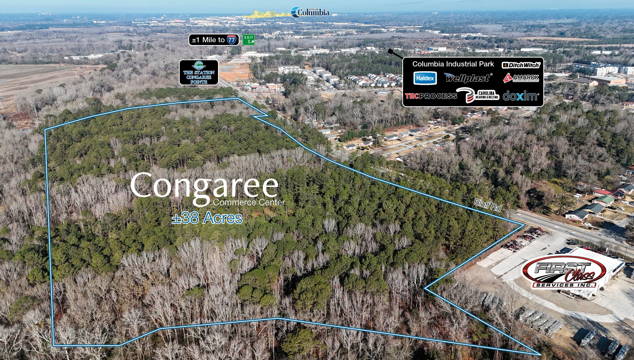 4201 Bluff Rd, Columbia, SC à louer Aérien- Image 1 de 4