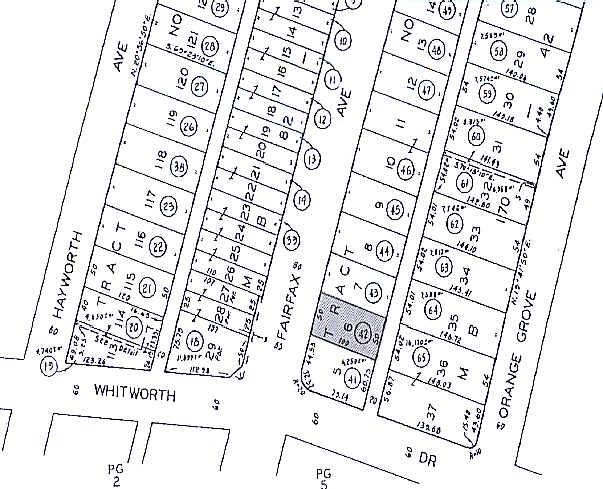 1076-1080 S Fairfax Ave, Los Angeles, CA à vendre - Plan cadastral - Image 2 de 32