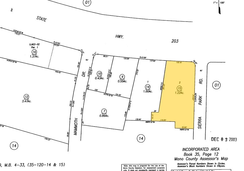 2935 Main St, Mammoth Lakes, CA for lease - Plat Map - Image 2 of 2