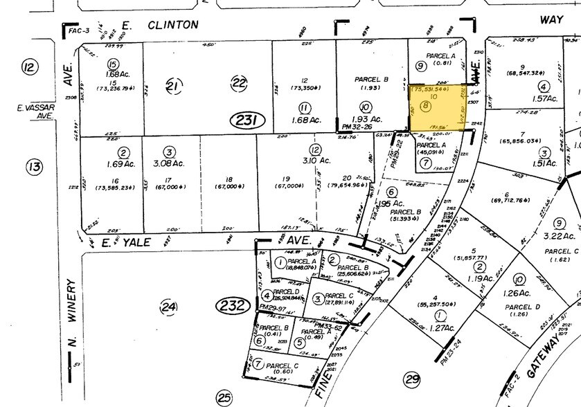 2307 N Fine Ave, Fresno, CA à vendre - Plan cadastral - Image 2 de 3