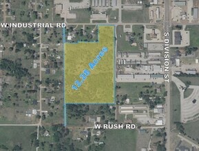 305 Industrial rd, Guthrie, OK - Aerial map view