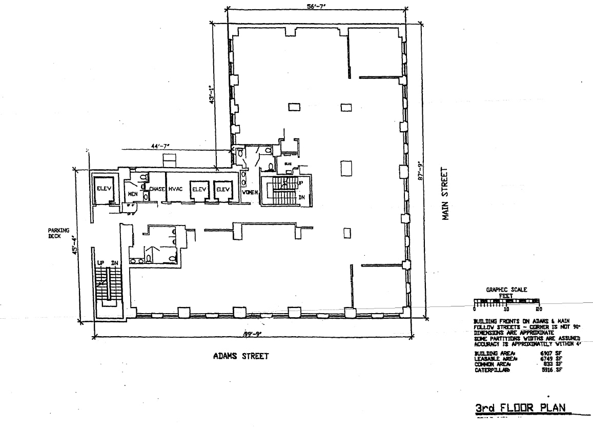 101 SW Adams St, Peoria, IL à louer Plan d’étage- Image 1 de 1