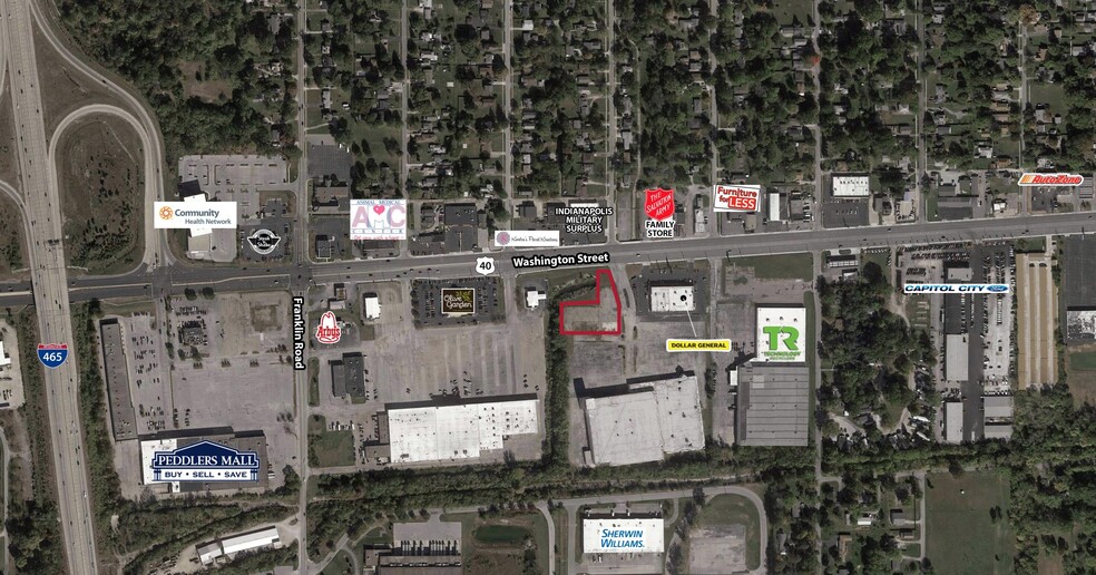 8235 E Washington St, Indianapolis, IN for lease - Aerial - Image 1 of 2