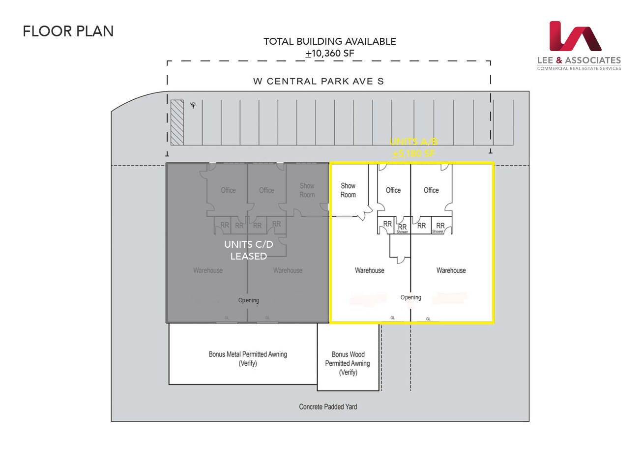 1428 W South Central Park Ave, Anaheim, CA for lease Floor Plan- Image 1 of 1