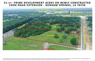 More details for 8924 Cook Rd, Denham Springs, LA - Land for Sale