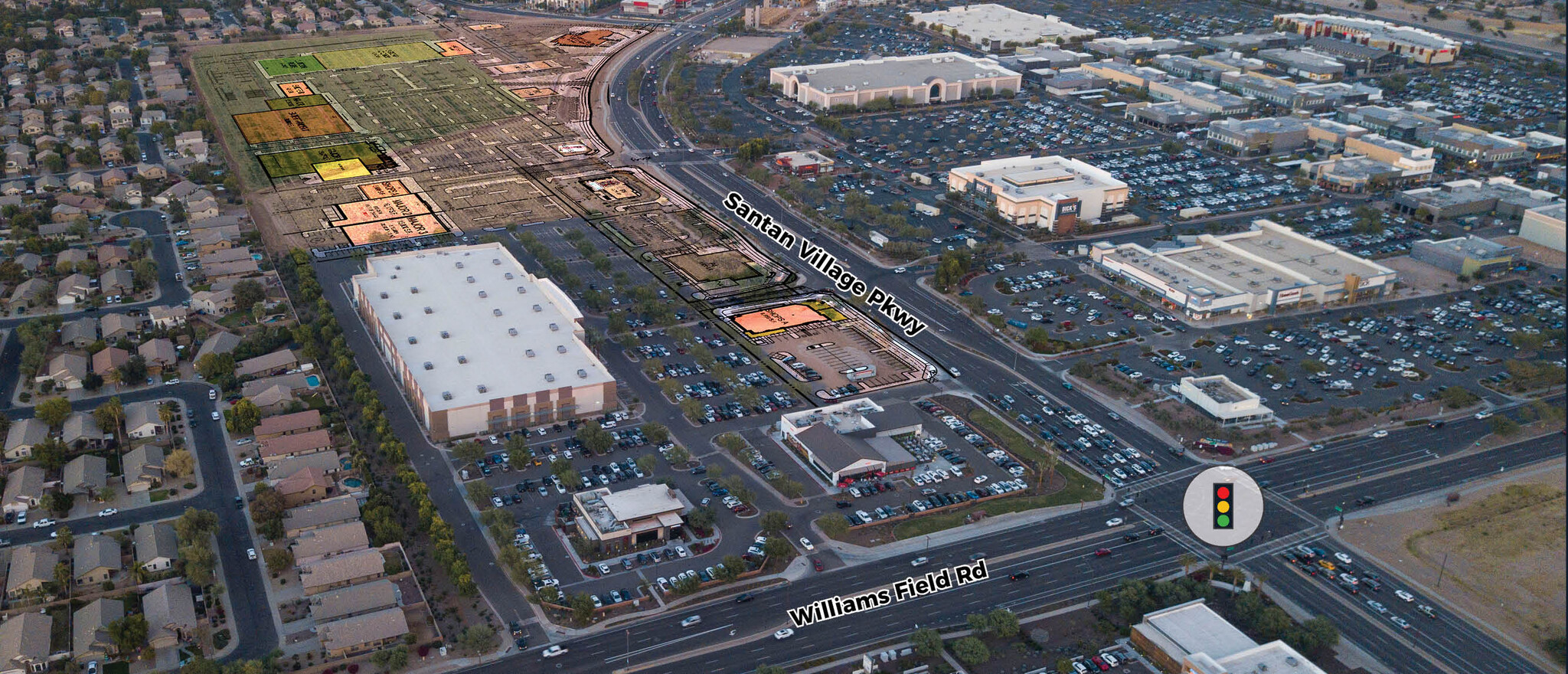 NWC Santan Village Pkwy & Williams Field Rd, Gilbert, AZ for lease Building Photo- Image 1 of 5