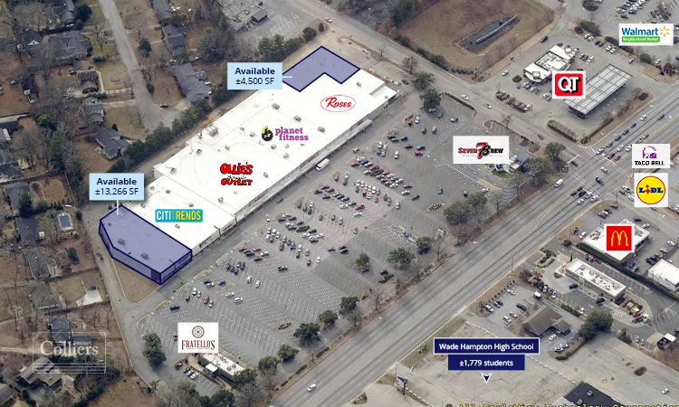 2100-2110 Wade Hampton Blvd, Greenville, SC for lease - Aerial - Image 1 of 9