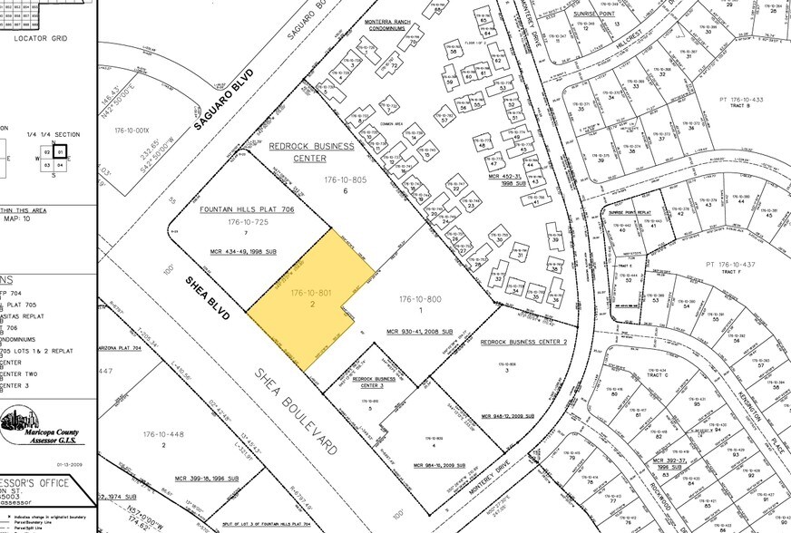17100 E Shea Blvd, Fountain Hills, AZ à louer - Plan cadastral - Image 2 de 6