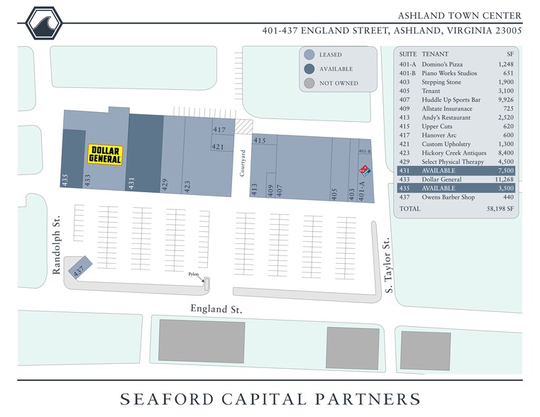 401-435 England St, Ashland, VA for lease - Site Plan - Image 3 of 3