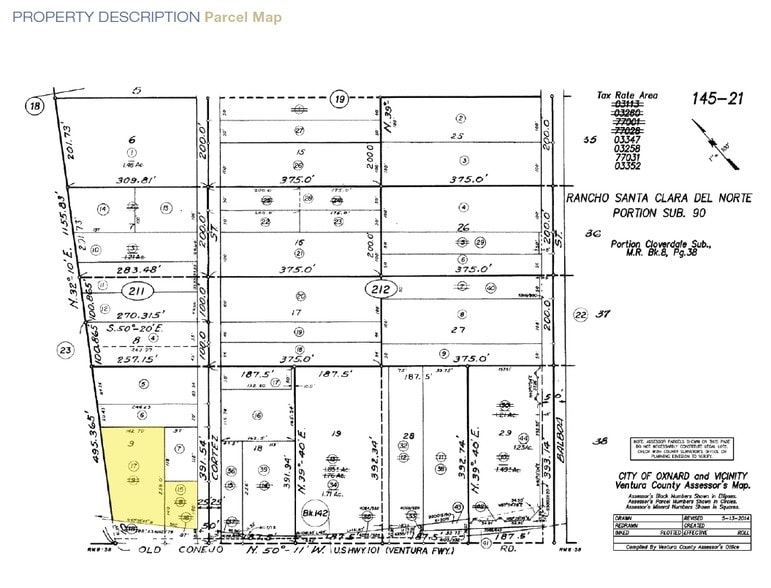 481 E Ventura Blvd, Oxnard, CA à louer - Plan cadastral - Image 3 de 5