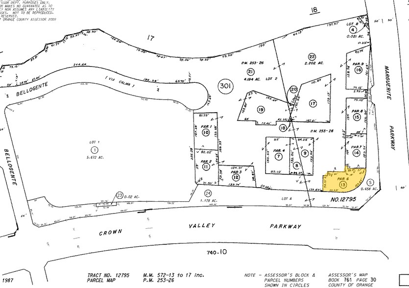 26391 Crown Valley Pky, Mission Viejo, CA à vendre - Plan cadastral - Image 1 de 1