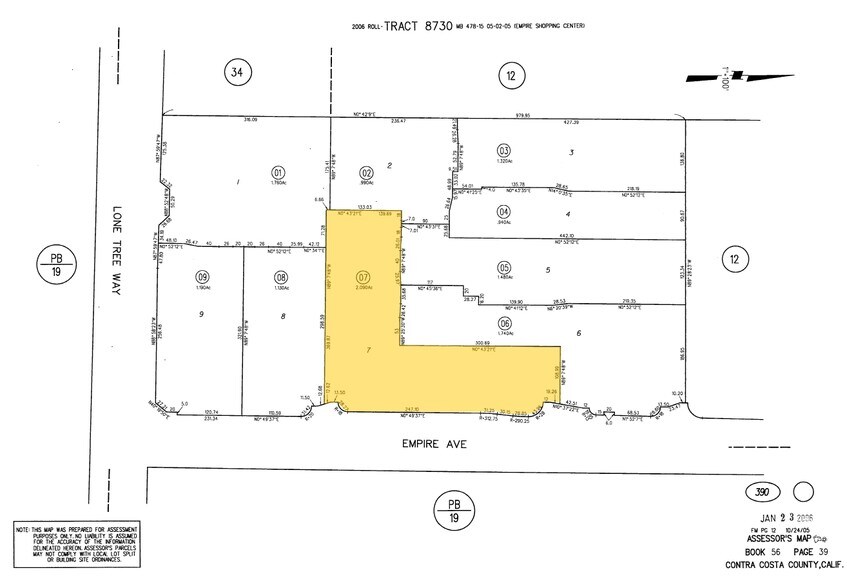 5887 Lone Tree Way, Antioch, CA à louer - Plan cadastral - Image 3 de 3