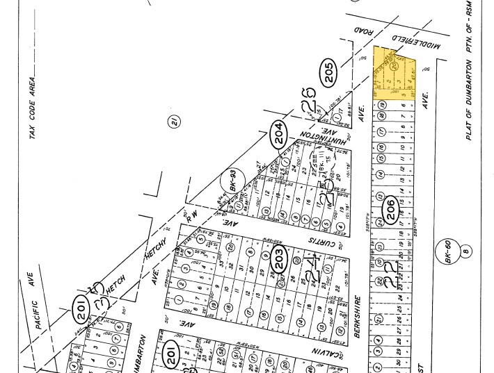 2950 Middlefield Rd, Redwood City, CA à louer - Plan cadastral - Image 2 de 3