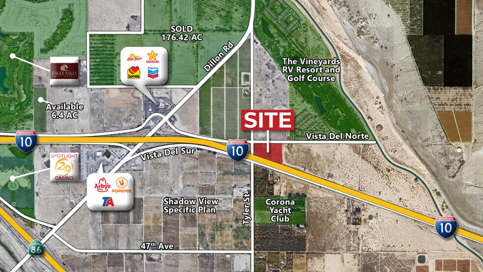Vista Del Norte, Coachella, CA à vendre - Aérien - Image 2 de 3