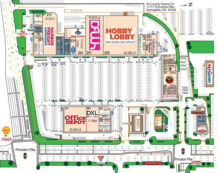 11711 Princeton Pike, Cincinnati, OH for lease - Site Plan - Image 2 of 26