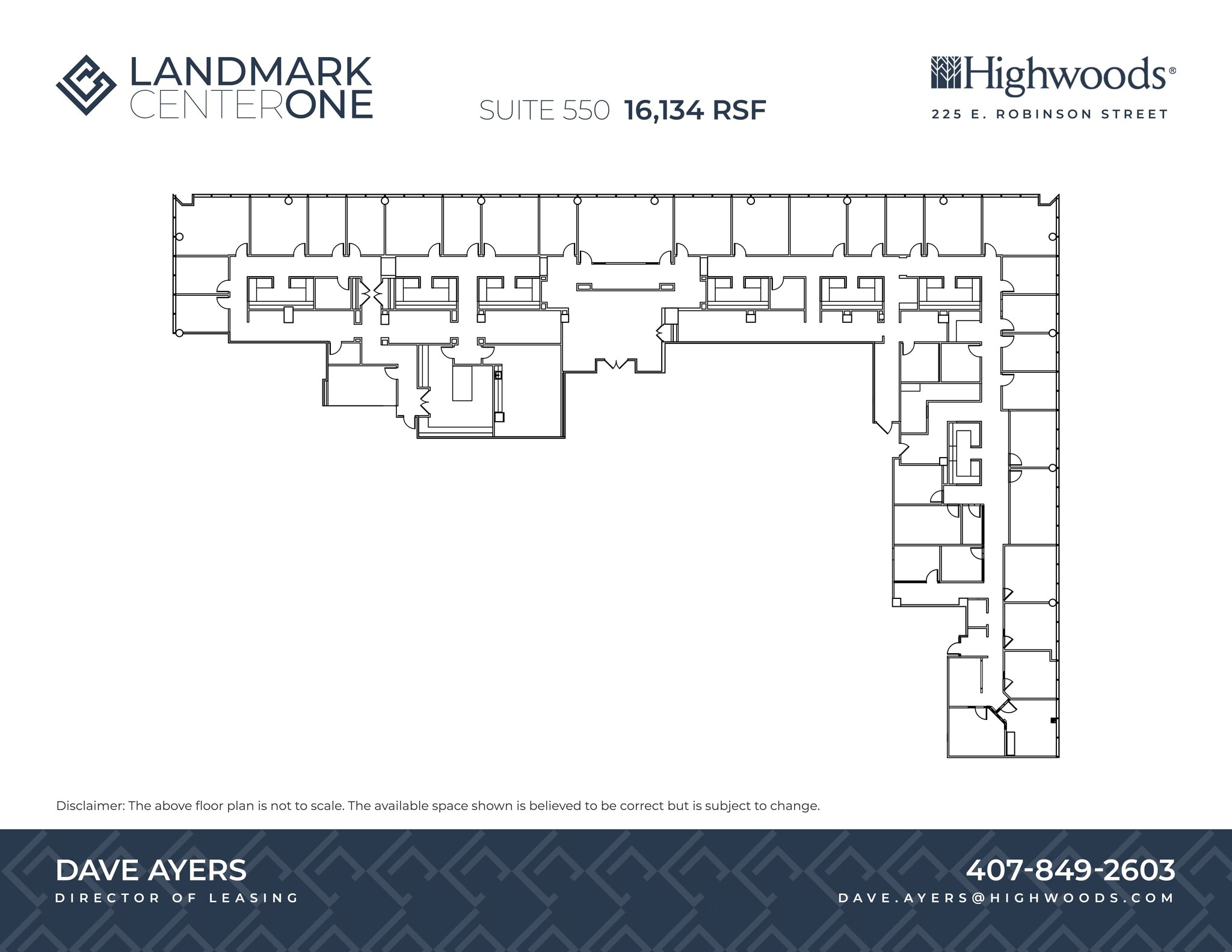 225 E Robinson St, Orlando, FL à louer Plan de site- Image 1 de 1