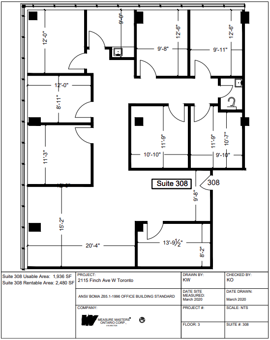 2115 Finch Av W, Toronto, ON for lease Floor Plan- Image 1 of 1