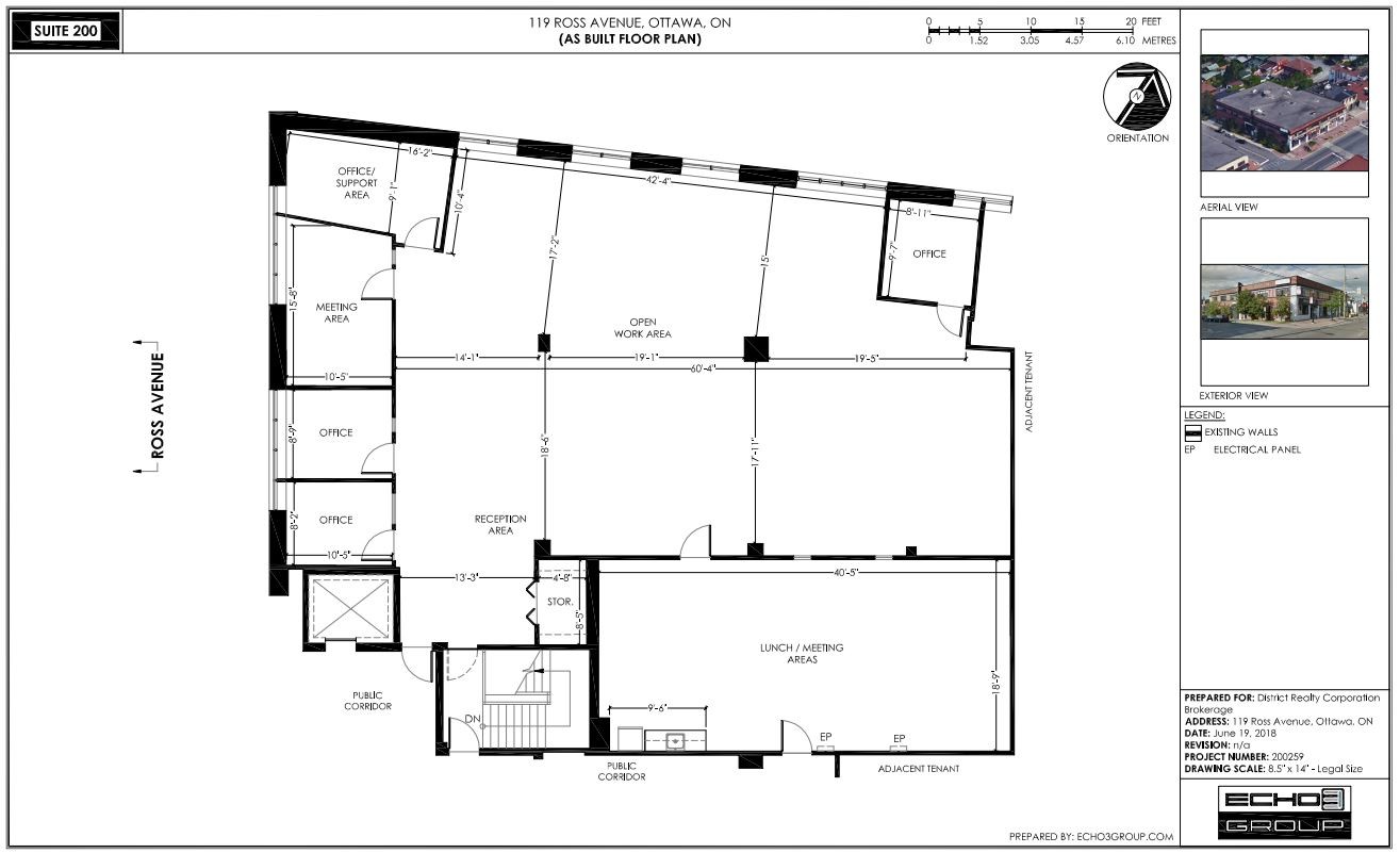 119 Ross Ave, Ottawa, ON à louer Plan d’étage- Image 1 de 8