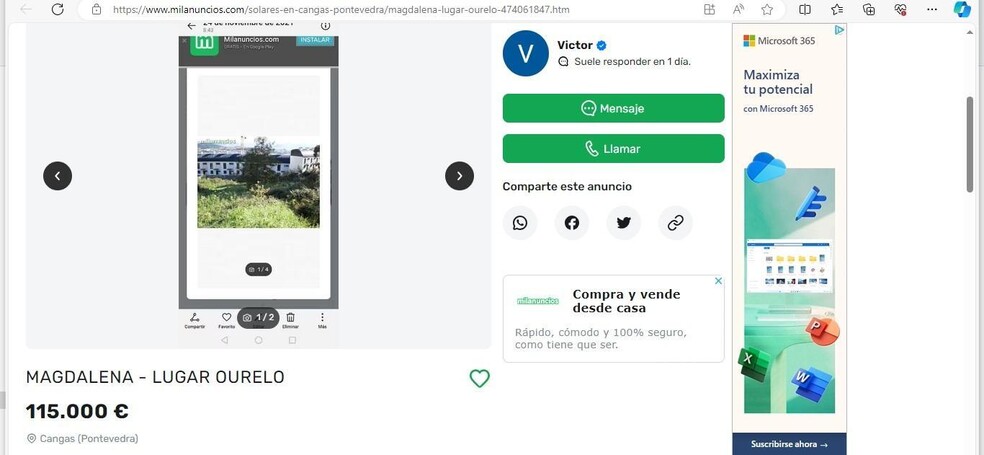 Land in Cangas, Pontevedra for sale - Building Photo - Image 1 of 1