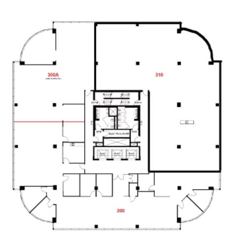 1400 Blair Towers Pl, Ottawa, ON à louer Plan d’étage- Image 1 de 1