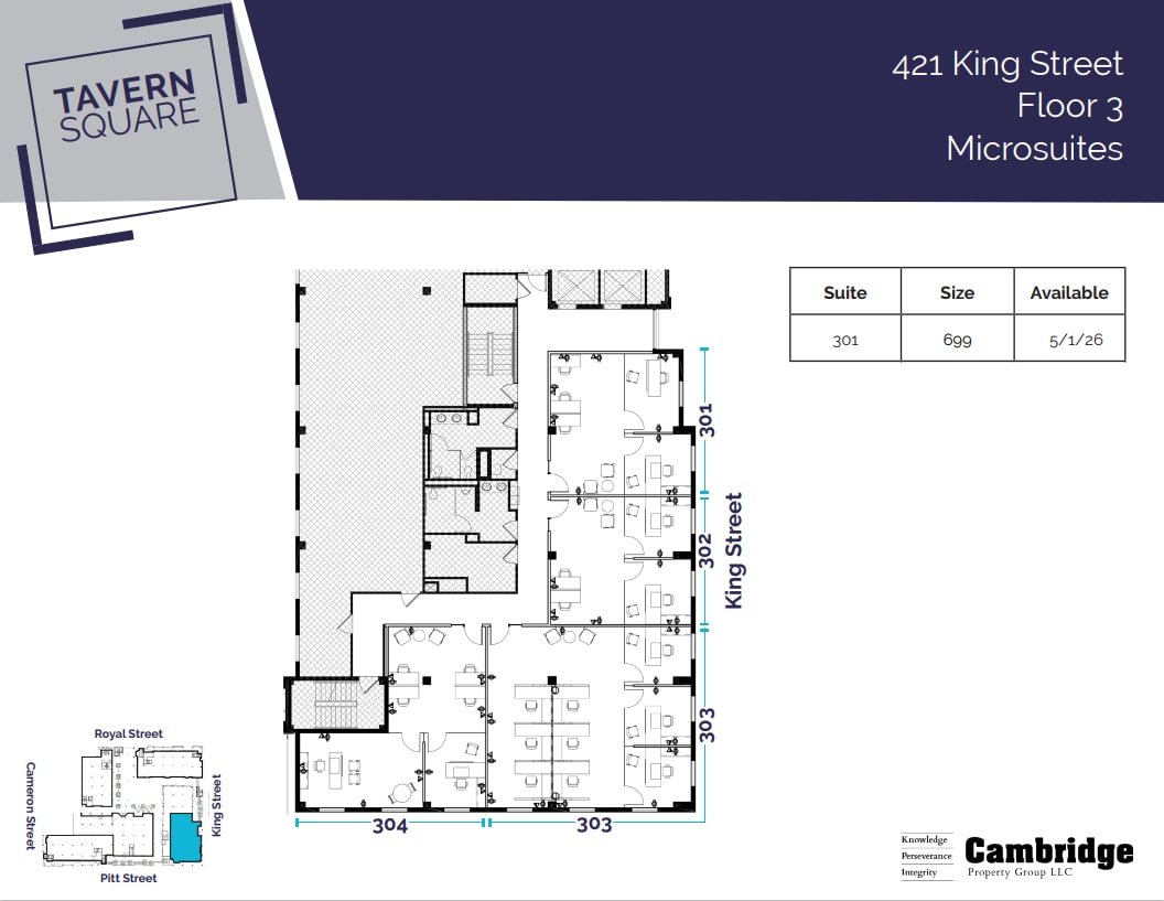 123 N Pitt St, Alexandria, VA à louer Plan d’étage- Image 1 de 1