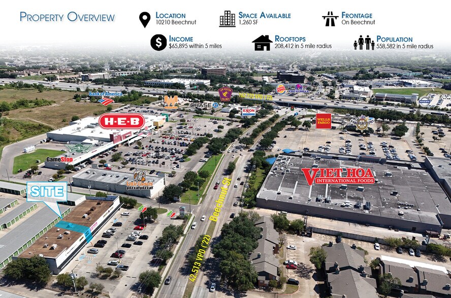 10200-10218 Beechnut St, Houston, TX à louer - Photo du bâtiment - Image 2 de 3