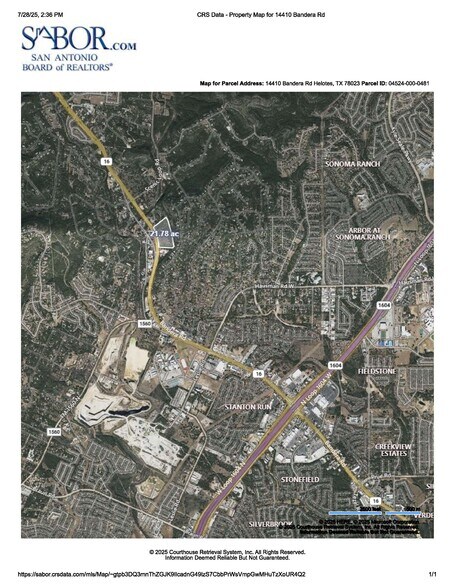 14200 & 14410 Bandera Rd, Helotes, TX à vendre - Aérien - Image 3 de 4