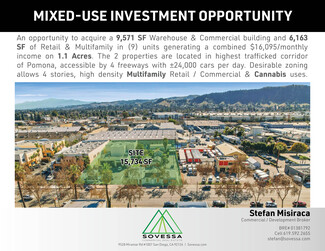 Plus de détails pour Mixed-Use Investment Opportunity – Vente au détail à vendre, Pomona, CA