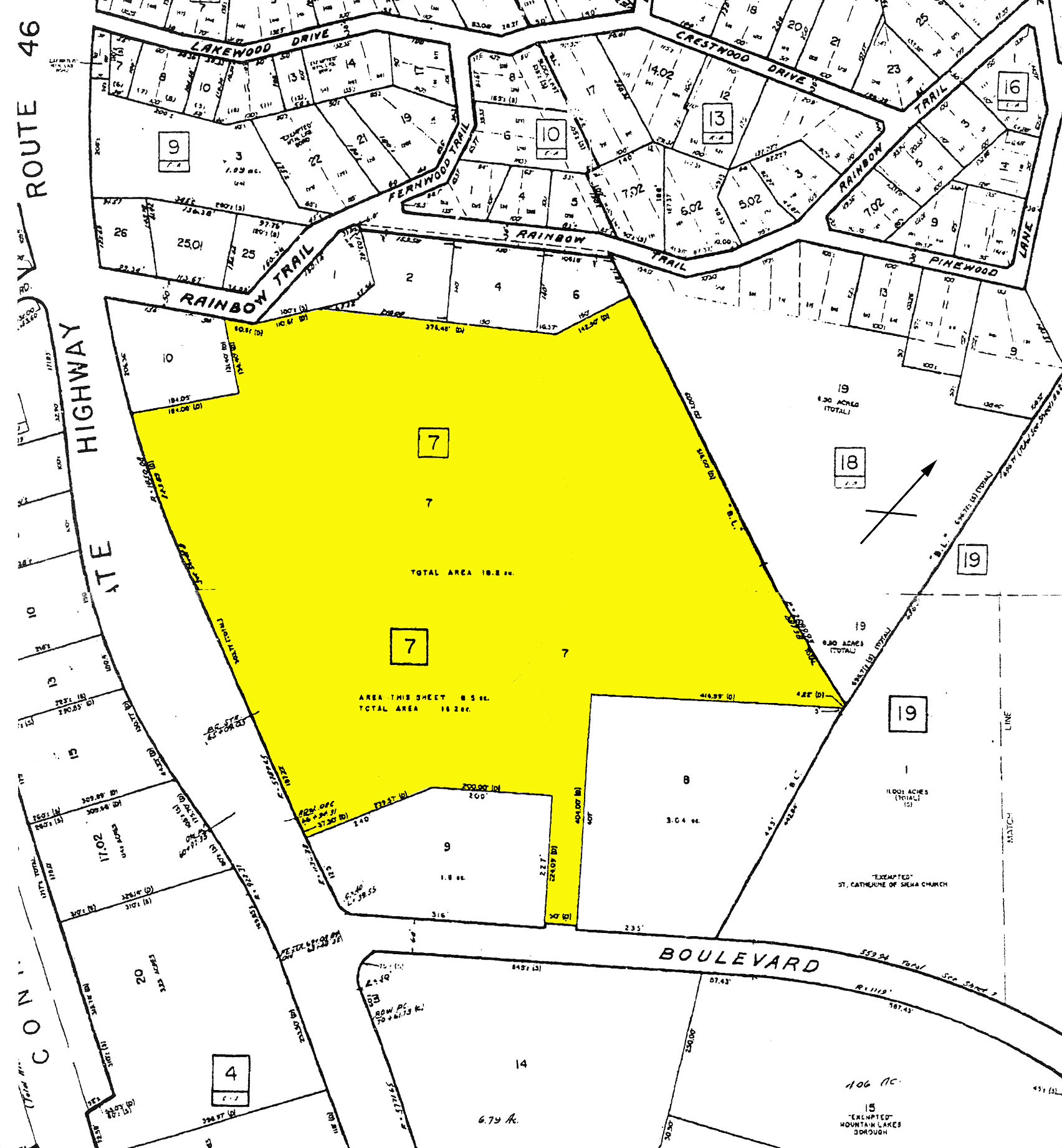 333 Route 46, Mountain Lakes, NJ for lease Plat Map- Image 1 of 2