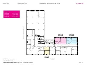 1680 N Vine St, Hollywood, CA for lease Floor Plan- Image 1 of 1